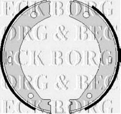 BORG & BECK bbs6239 -  Комплект тормозных колодок, стояночная тормозная система